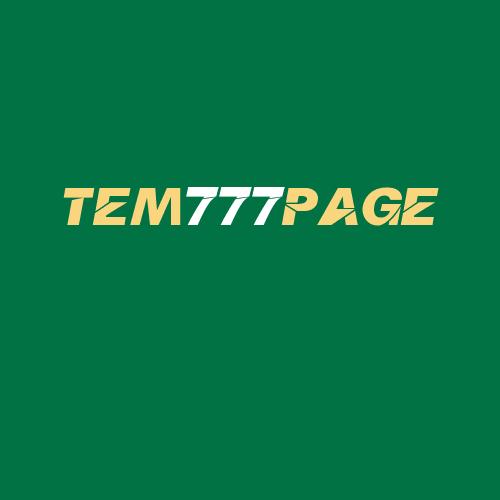 Logo da TEM777PAGE