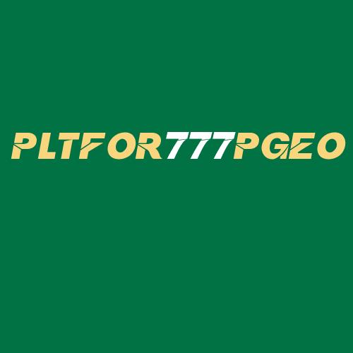 Logo da PLTFOR777PGEO